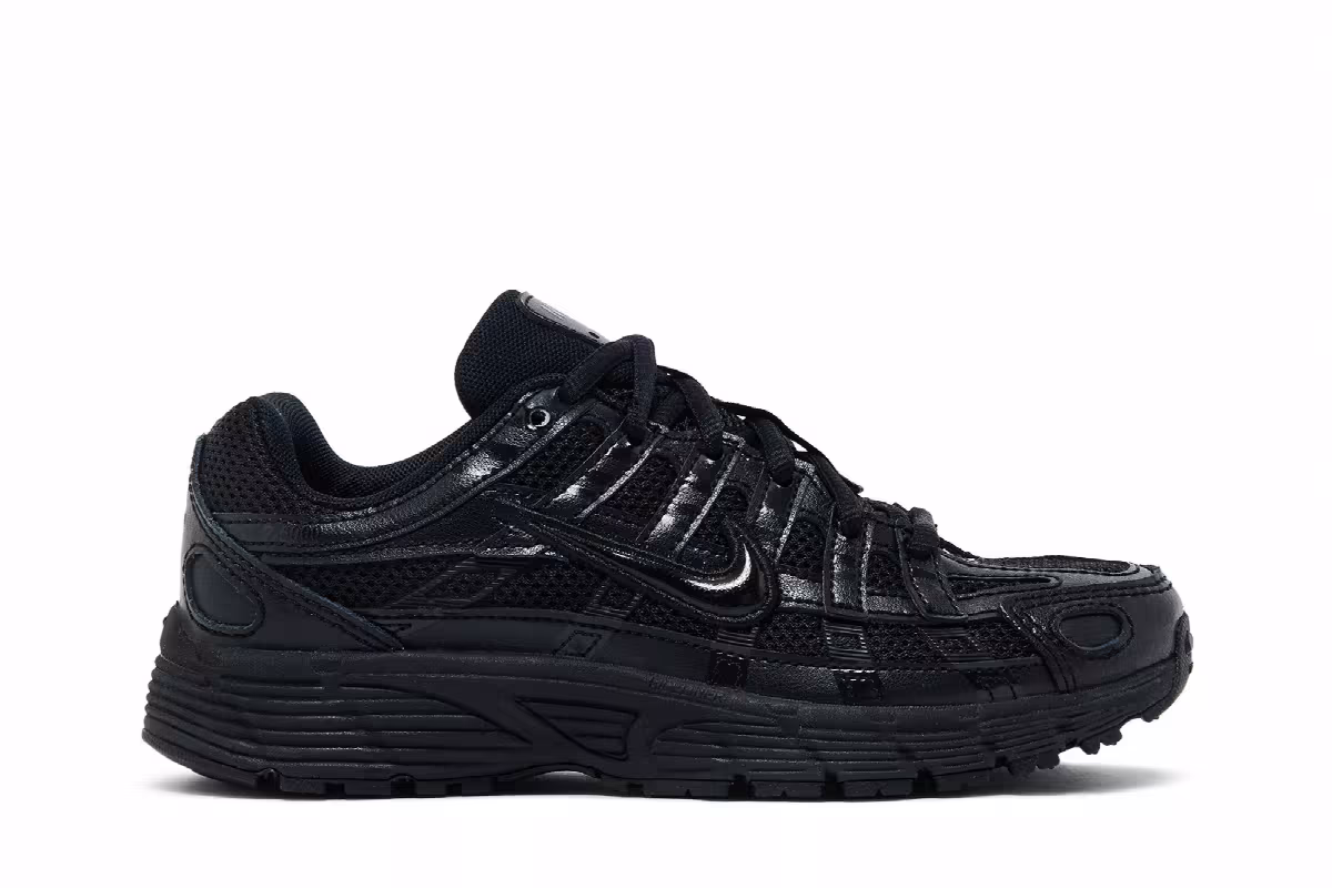 Nike P-6000 GS Triple Black, view 2