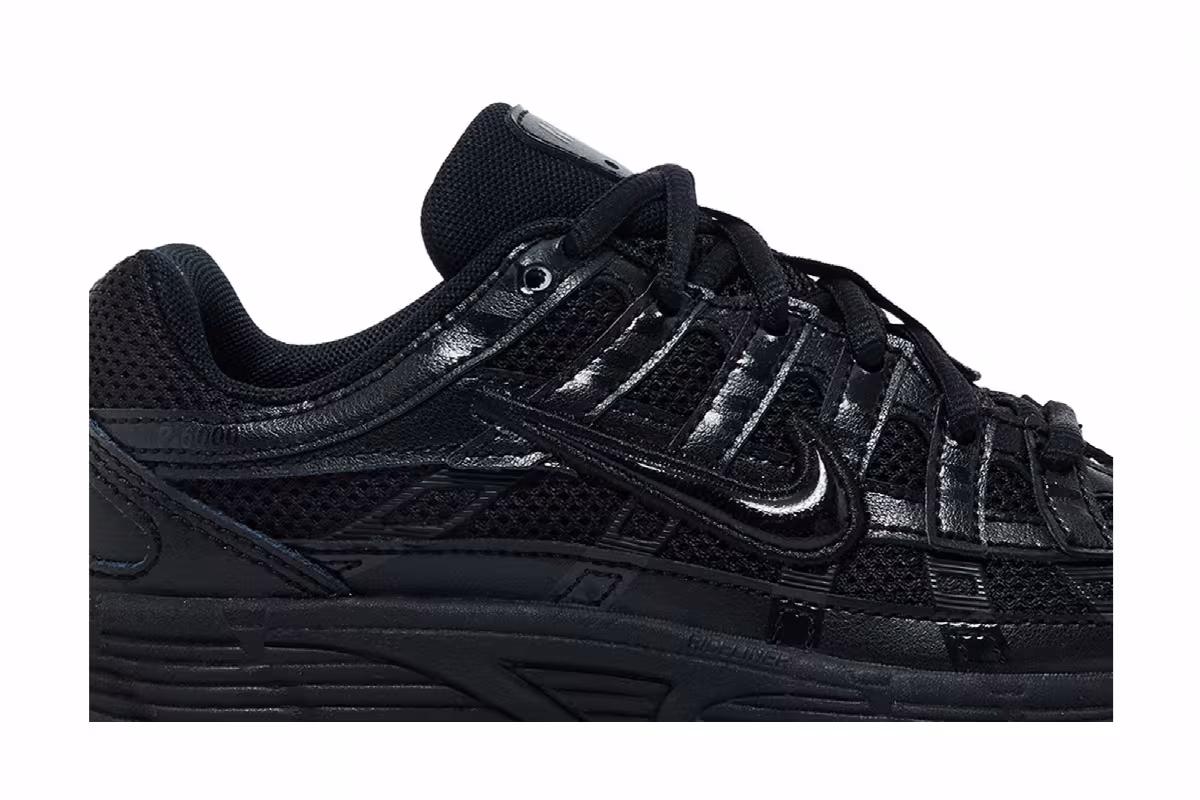 Nike P-6000 GS Triple Black, view 3