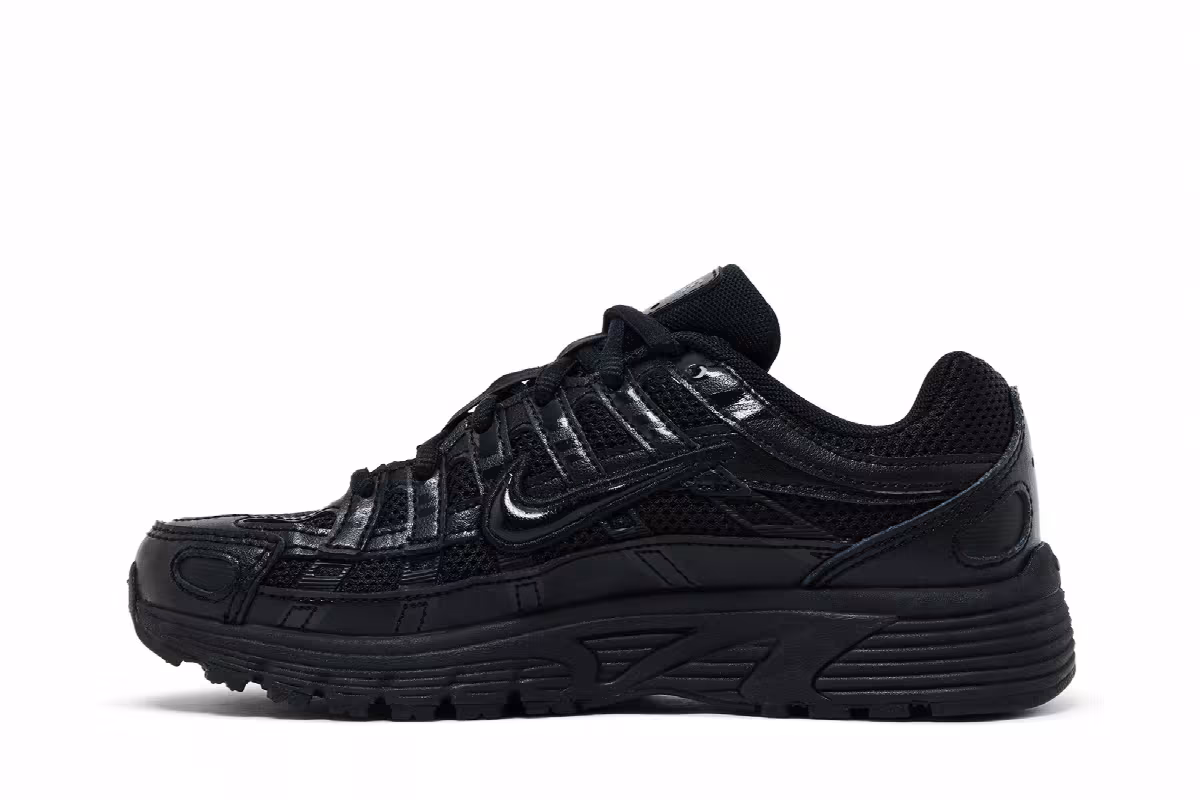Nike P-6000 GS Triple Black, view 4