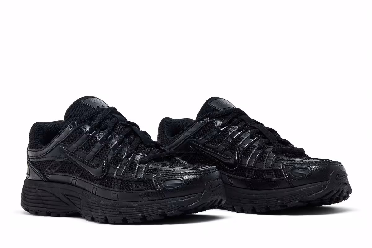 Nike P-6000 GS Triple Black, view 9