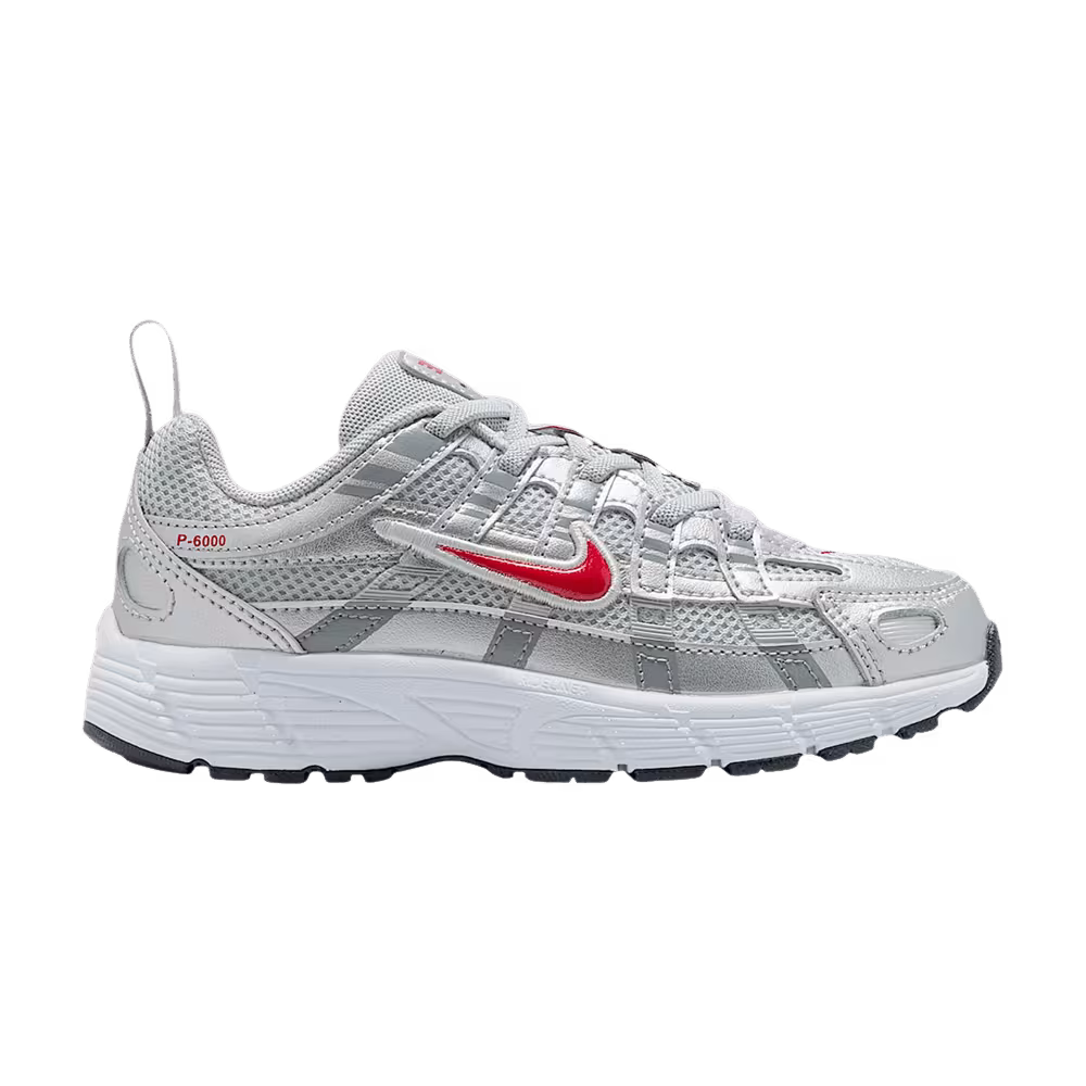 Nike P-6000 PS Metallic Silver Gym Red