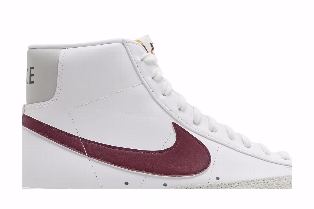 Nike Blazer Mid White Dark Beetroot, view 3