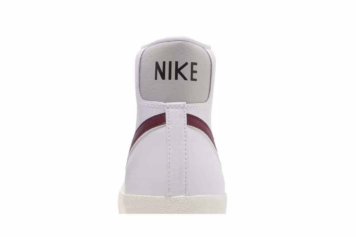 Nike Blazer Mid White Dark Beetroot, view 8