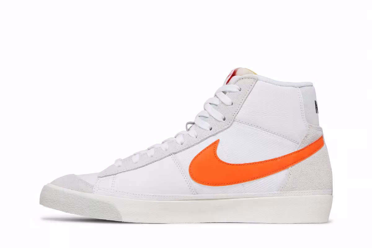 Nike Blazer Mid Remastered - White Safety Orange, view 4