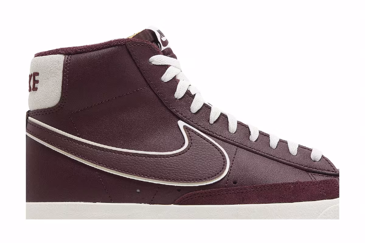 Nike Blazer Mid Night Maroon, view 3