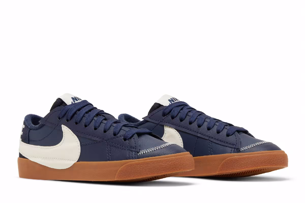 Nike Blazer Low Midnight Navy Gum, view 9