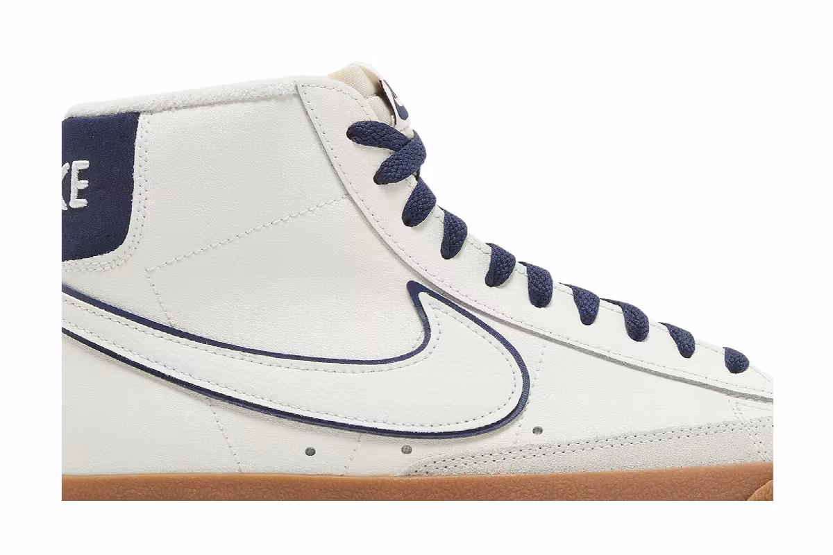 Nike Blazer Mid Sail Midnight Navy Gum, view 3