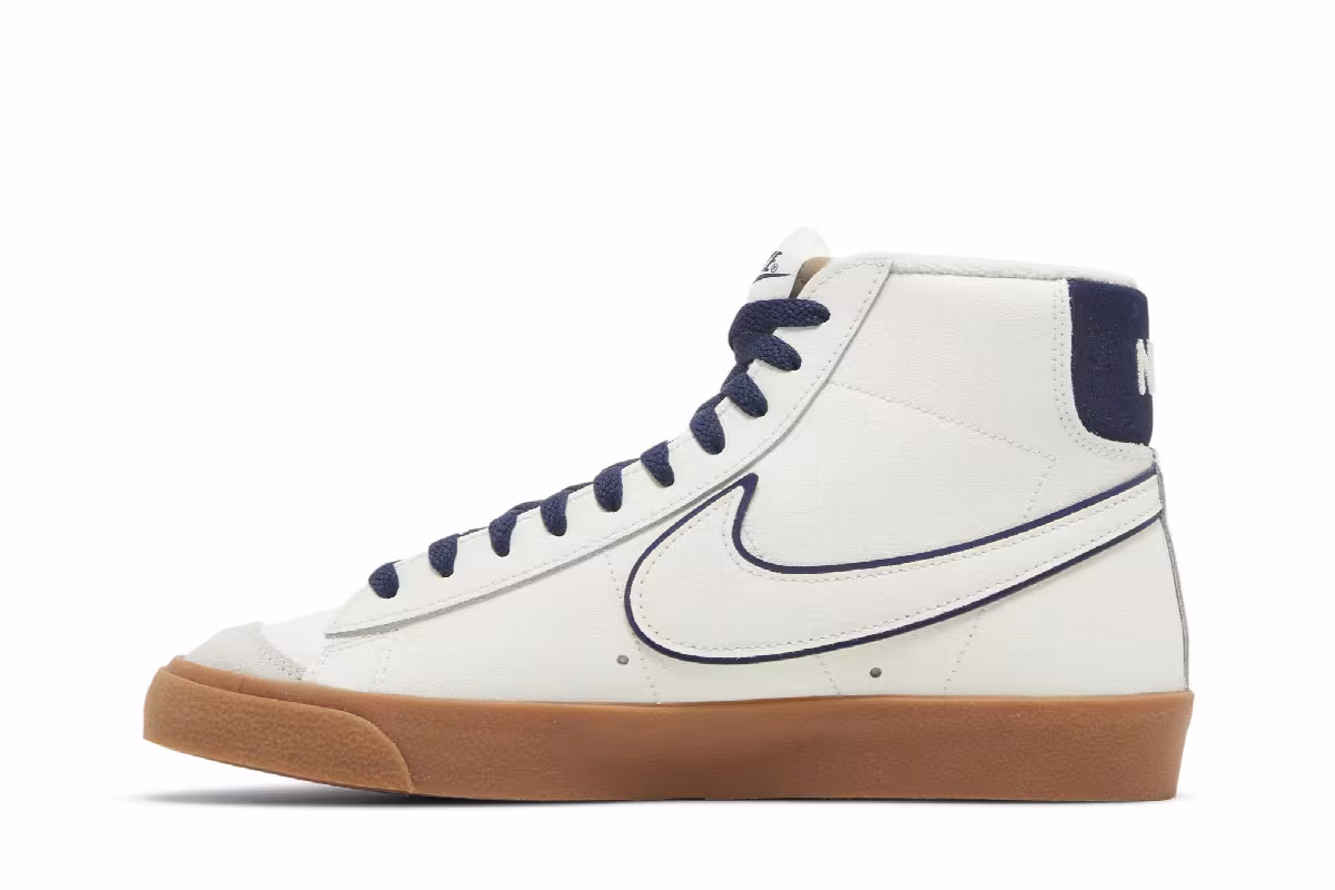 Nike Blazer Mid Sail Midnight Navy Gum, view 4