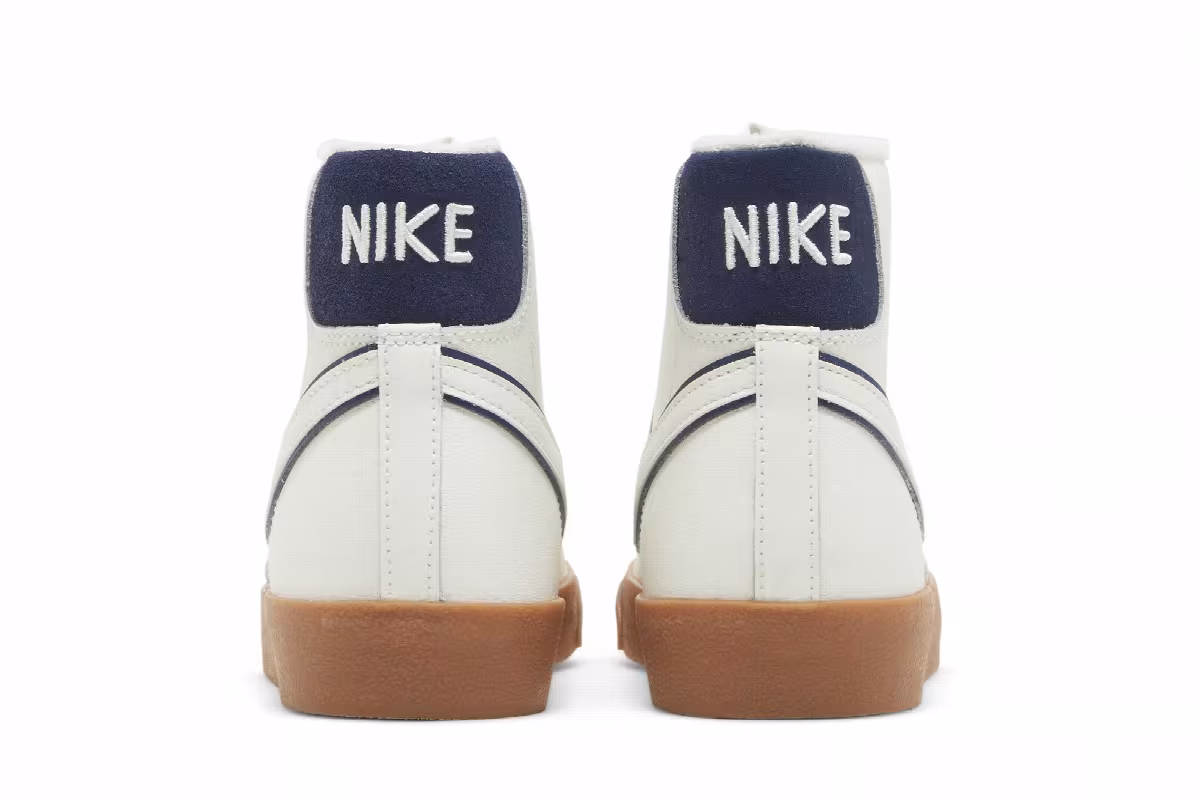 Nike Blazer Mid Sail Midnight Navy Gum, view 7