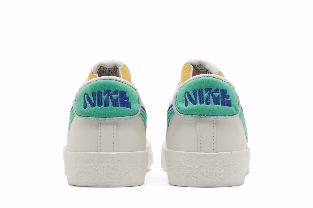 Nike Blazer Low Double Swoosh - Phantom Green Old Royal, view 7
