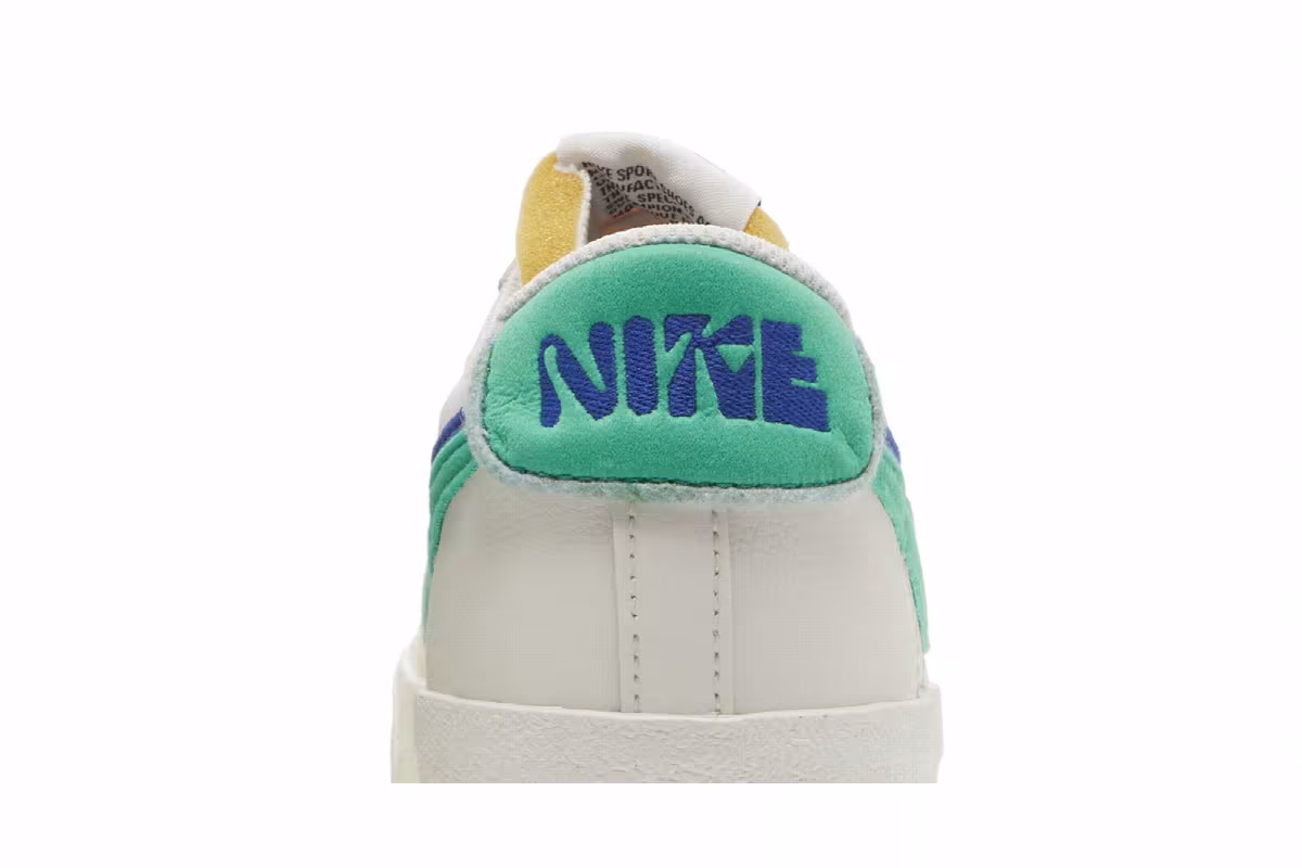Nike Blazer Low Double Swoosh - Phantom Green Old Royal, view 8