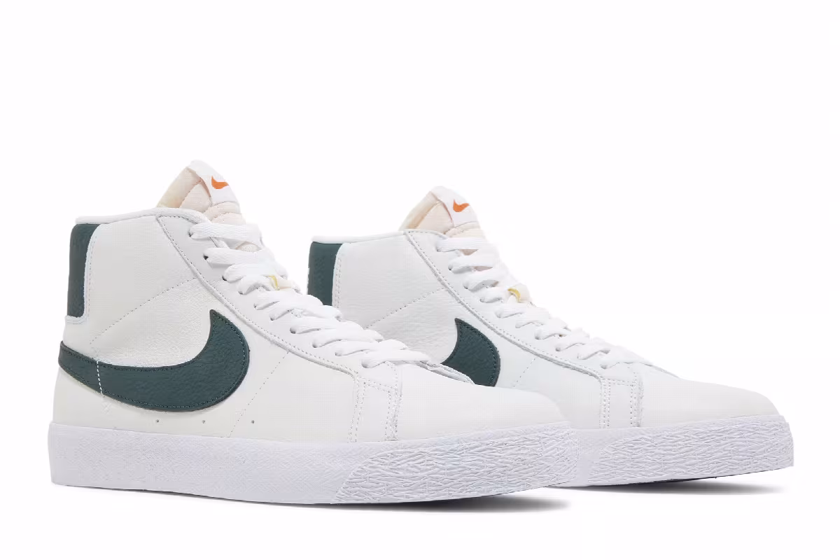 Nike Zoom Blazer Mid ISO SB White Pro Green, view 9