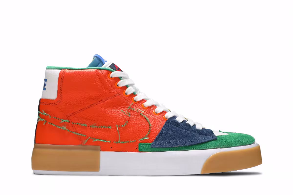 Nike Zoom Blazer Mid Edge SB Multi-Color, view 2