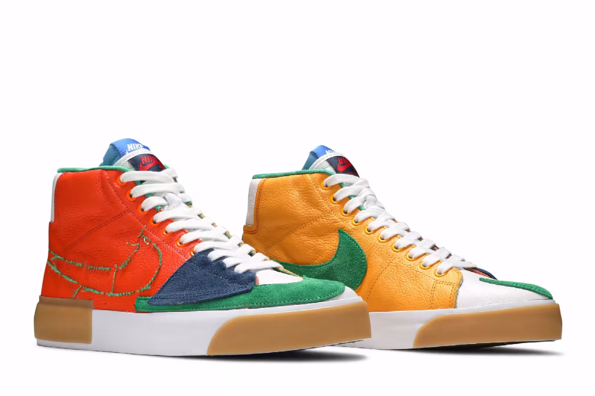 Nike Zoom Blazer Mid Edge SB Multi-Color, view 9