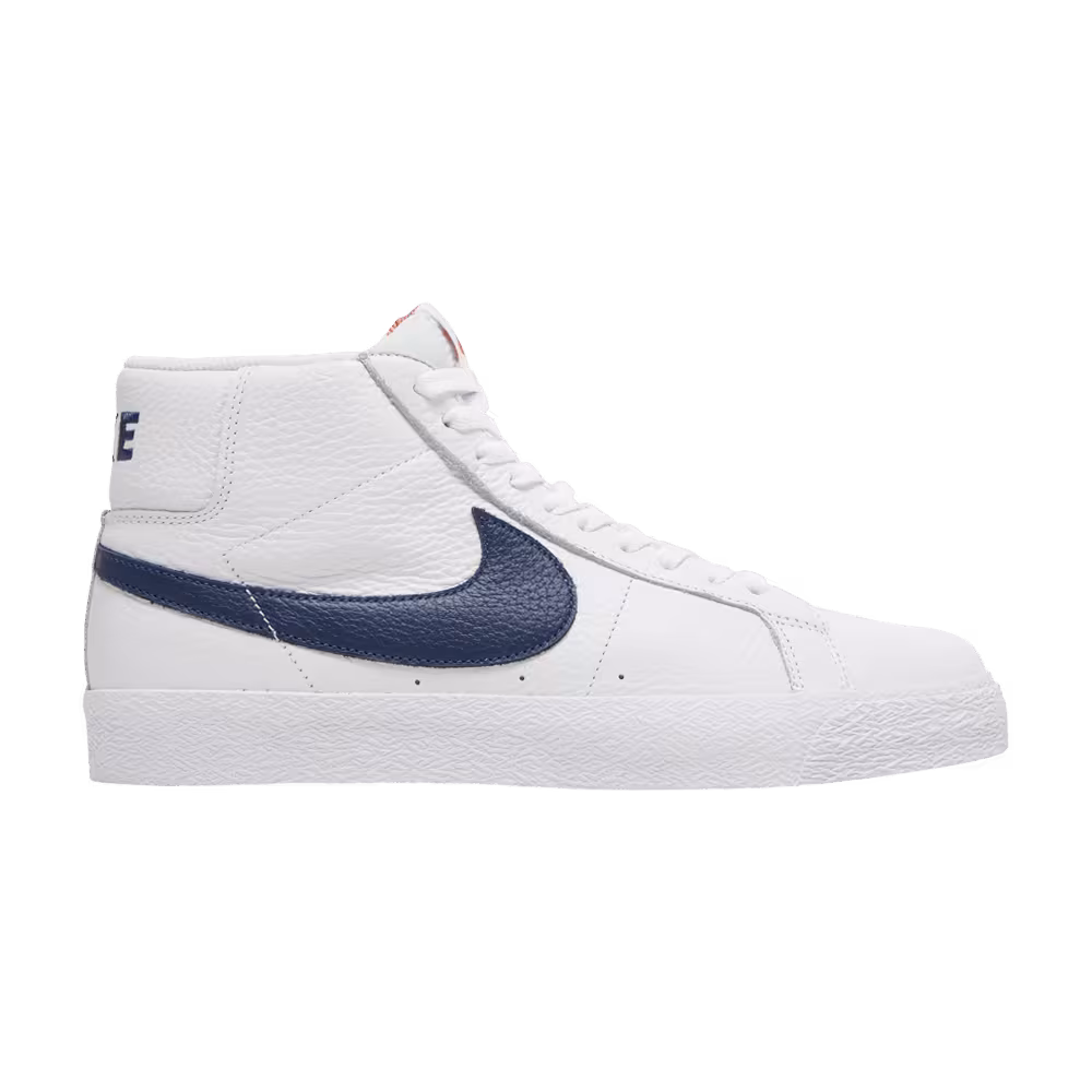 Nike Zoom Blazer Mid ISO SB Orange Label - White Navy