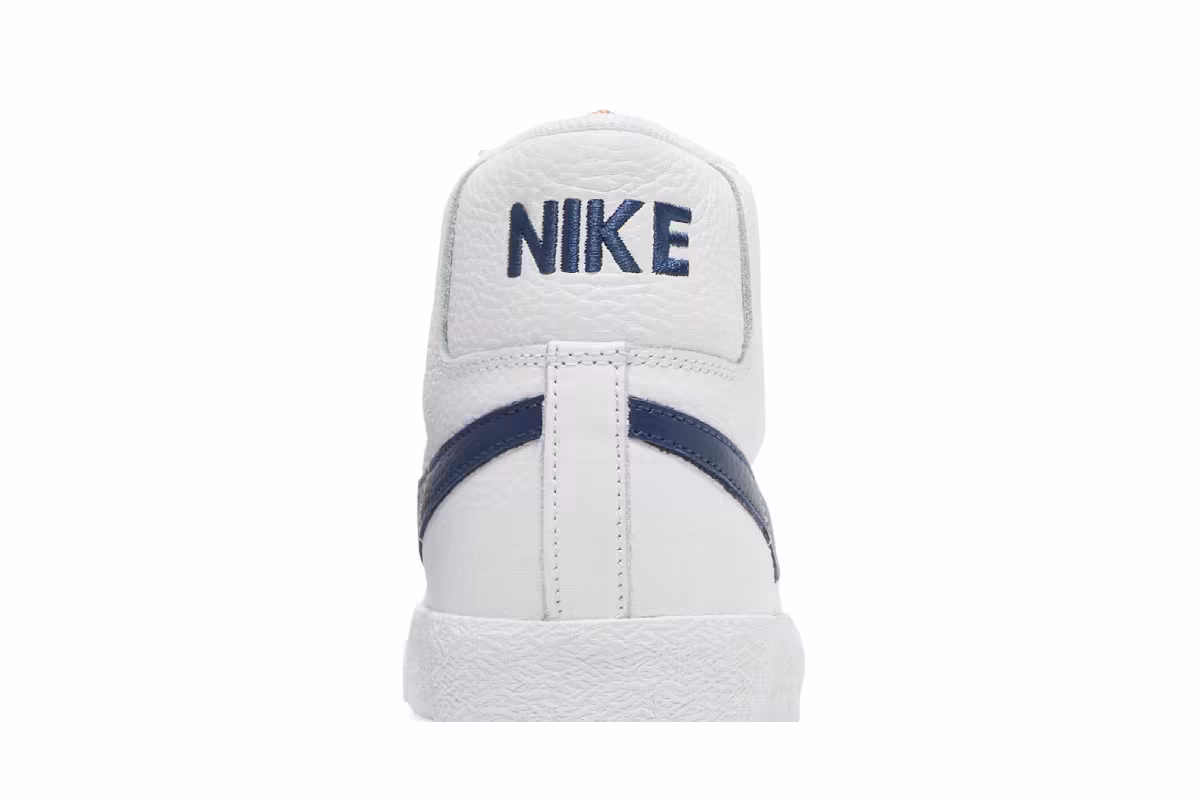 Nike Zoom Blazer Mid ISO SB Orange Label - White Navy, view 8