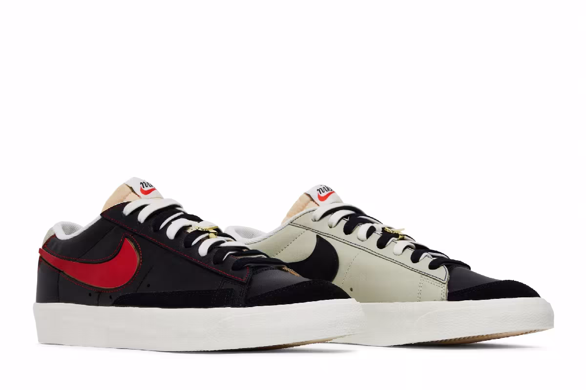 Nike Blazer Low Removable Swoosh - Black, view 9