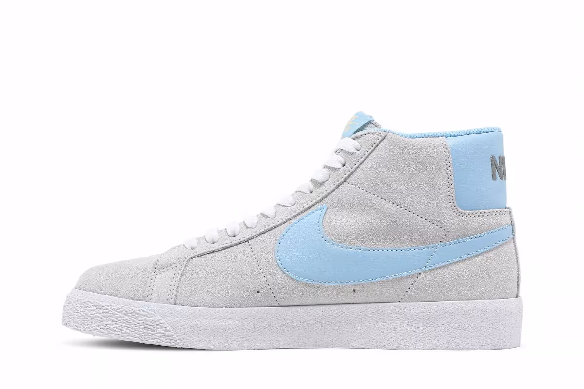 Nike Blazer Mid SB Smoke Grey Psychic Blue, view 4