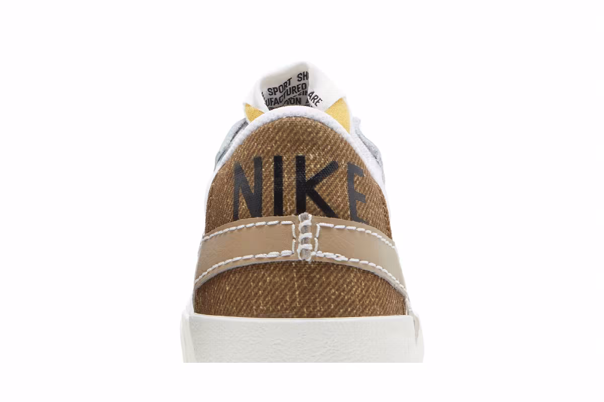 Nike Blazer Low White Khaki, view 8