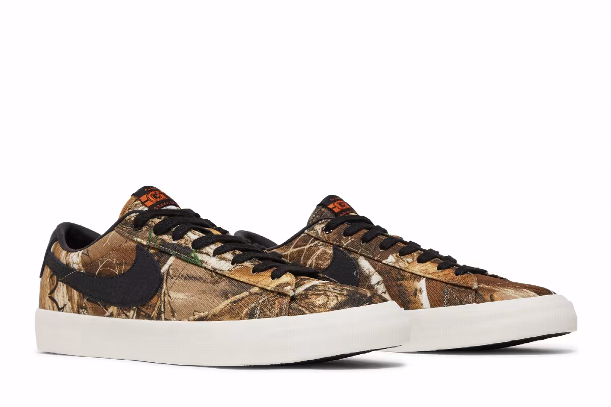 Nike Blazer Low Pro GT Premium SB Brown Realtree, view 9