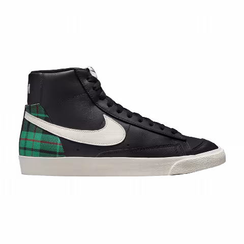 Nike Blazer Mid '77 Premium 'Black Green Tartan Plaid'