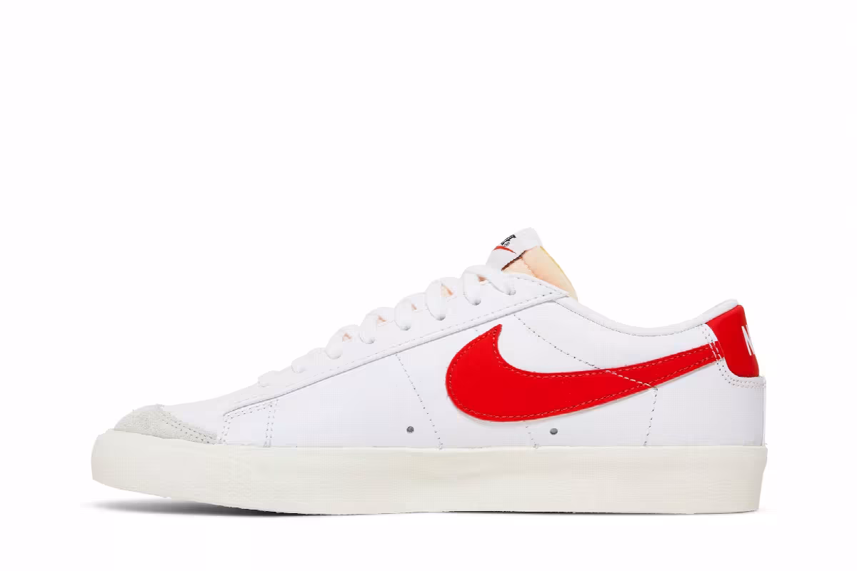 Nike Blazer Low White Team Orange, view 4