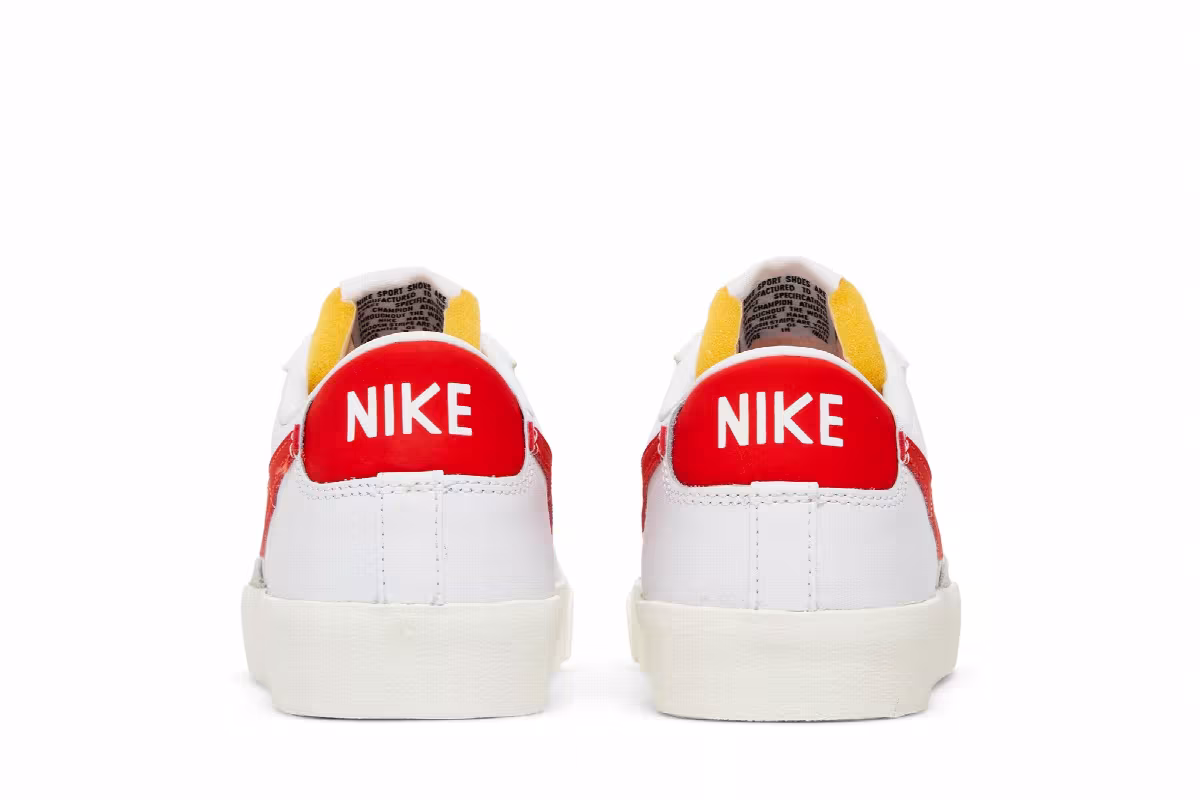 Nike Blazer Low White Team Orange, view 7
