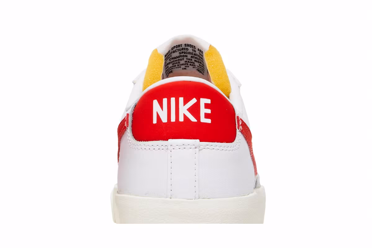 Nike Blazer Low White Team Orange, view 8