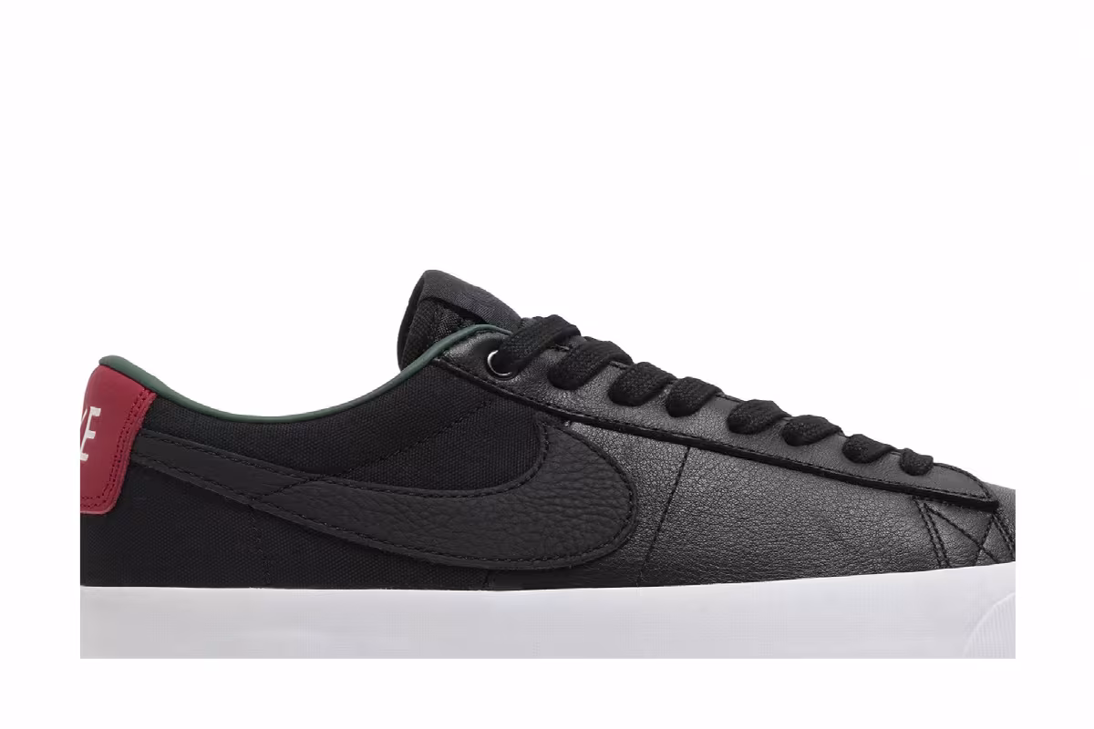Nike Zoom Blazer Low Pro GT Premium SB Black Varsity Red, view 3