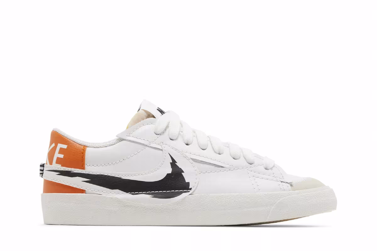 Nike Blazer Low White Magma Orange, view 2