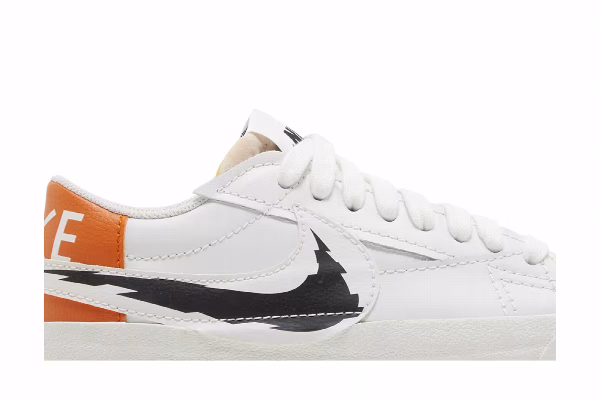 Nike Blazer Low White Magma Orange, view 3