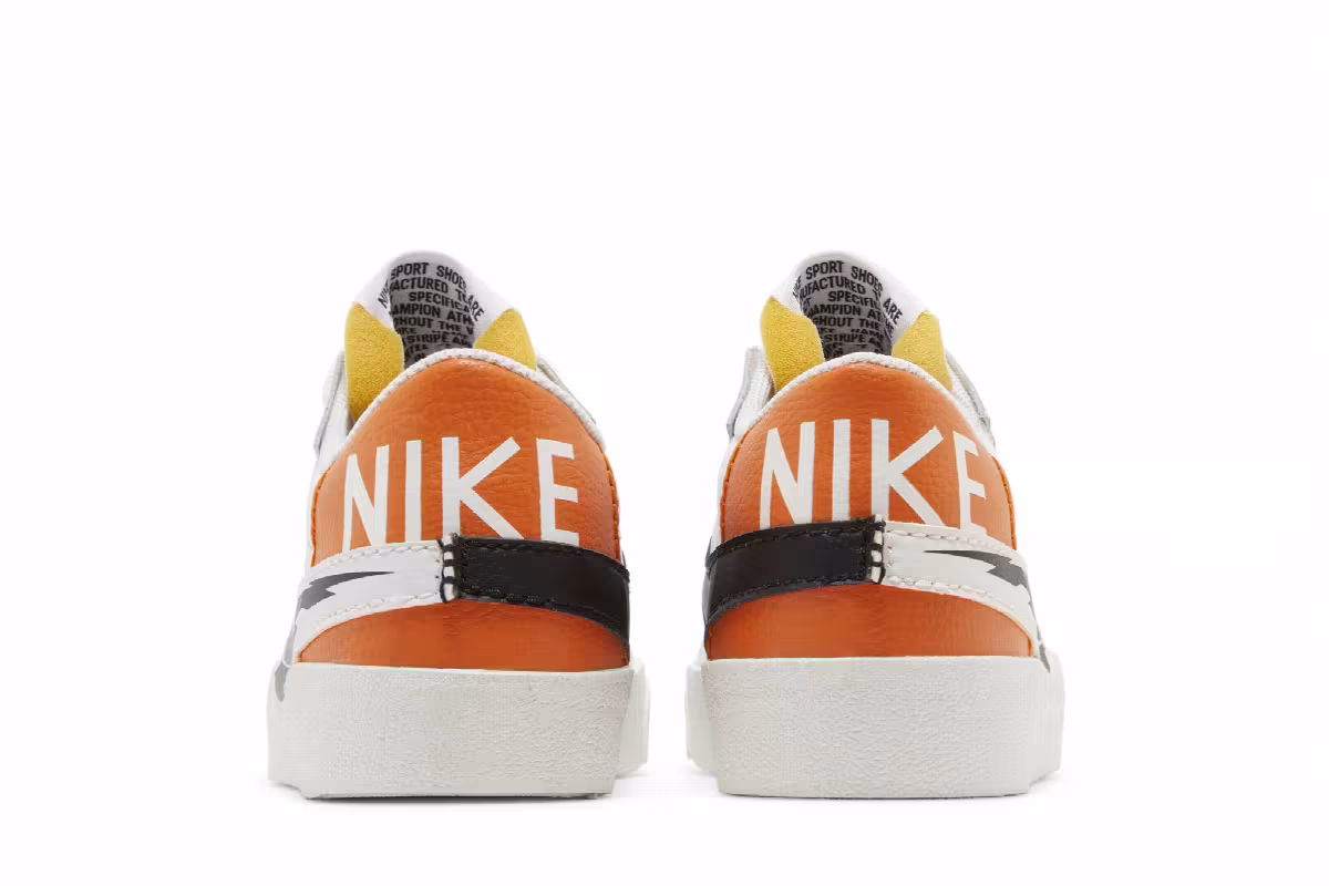 Nike Blazer Low White Magma Orange, view 7