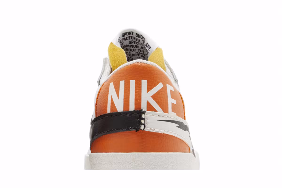 Nike Blazer Low White Magma Orange, view 8