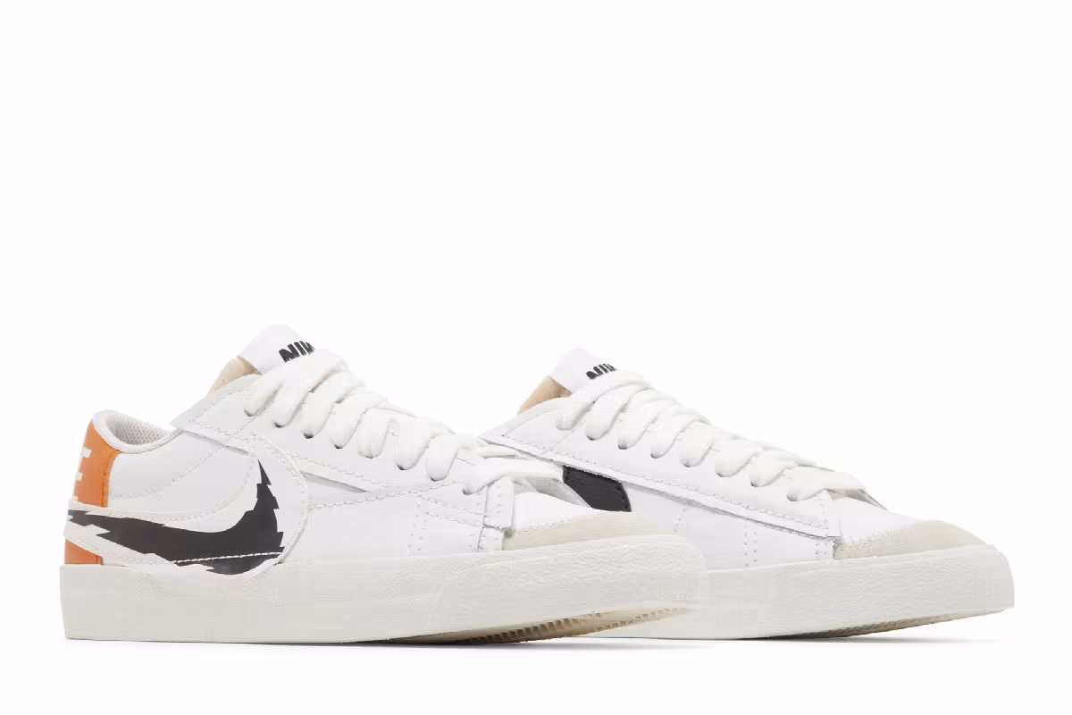 Nike Blazer Low White Magma Orange, view 9