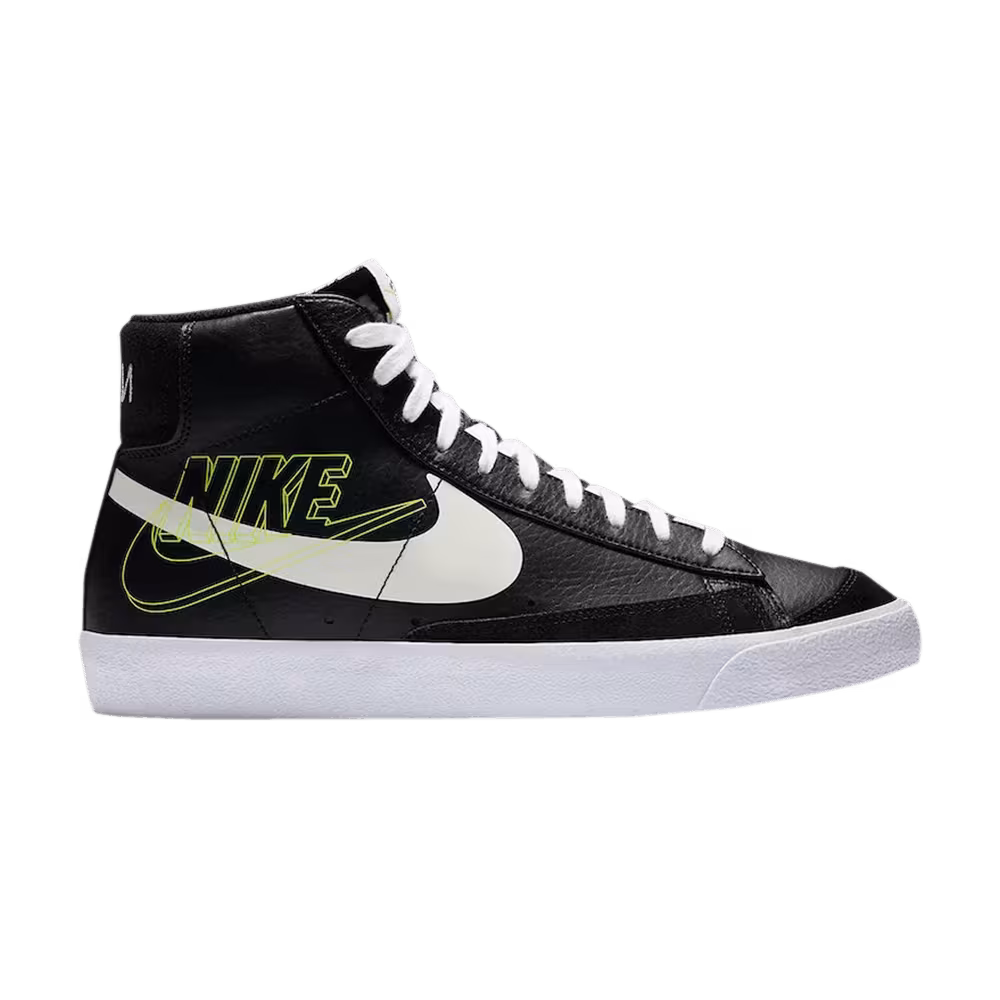 Nike Blazer Mid Reverse Logo - Black