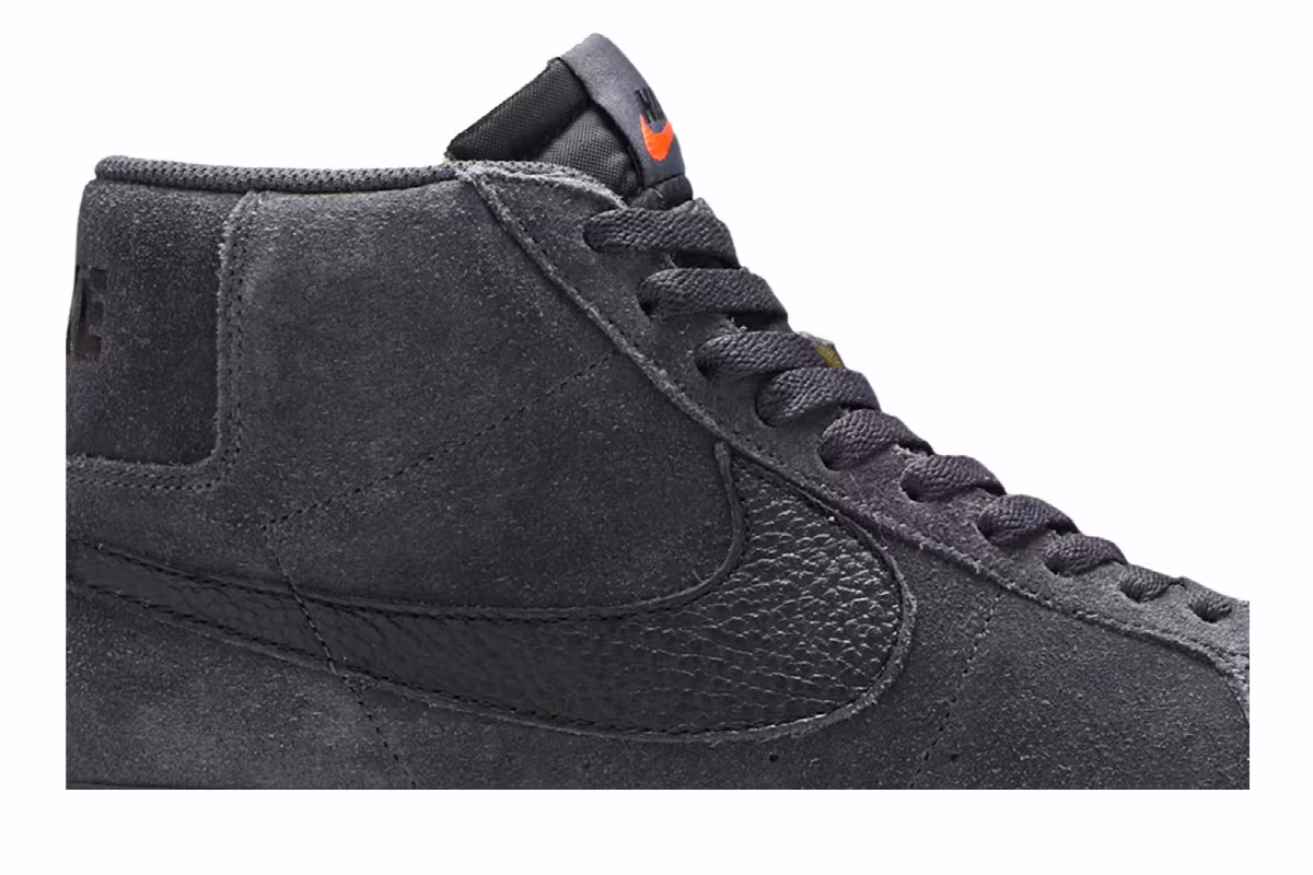 Nike Zoom Blazer Mid ISO SB Orange Label - Dark Smoke Grey, view 3