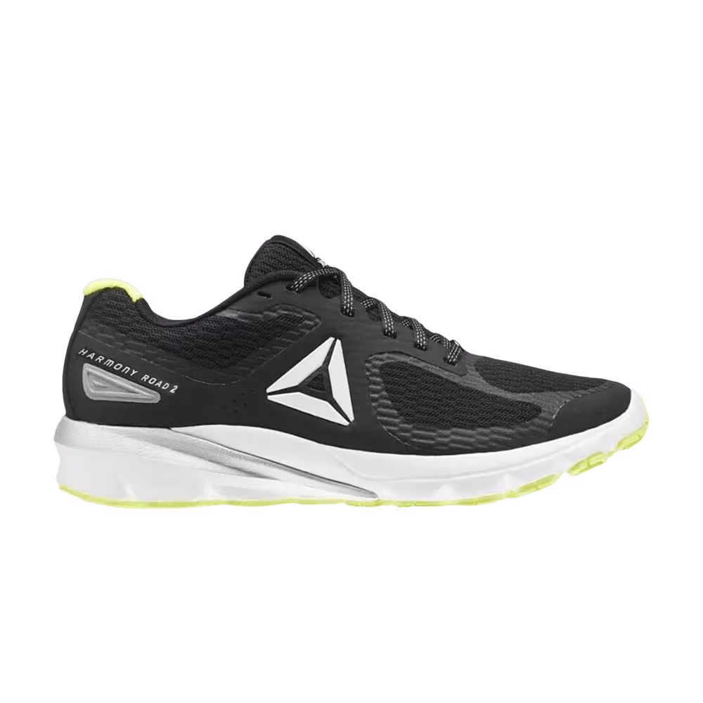 Reebok Women's Harmony Road 2 Black Silver Yellow