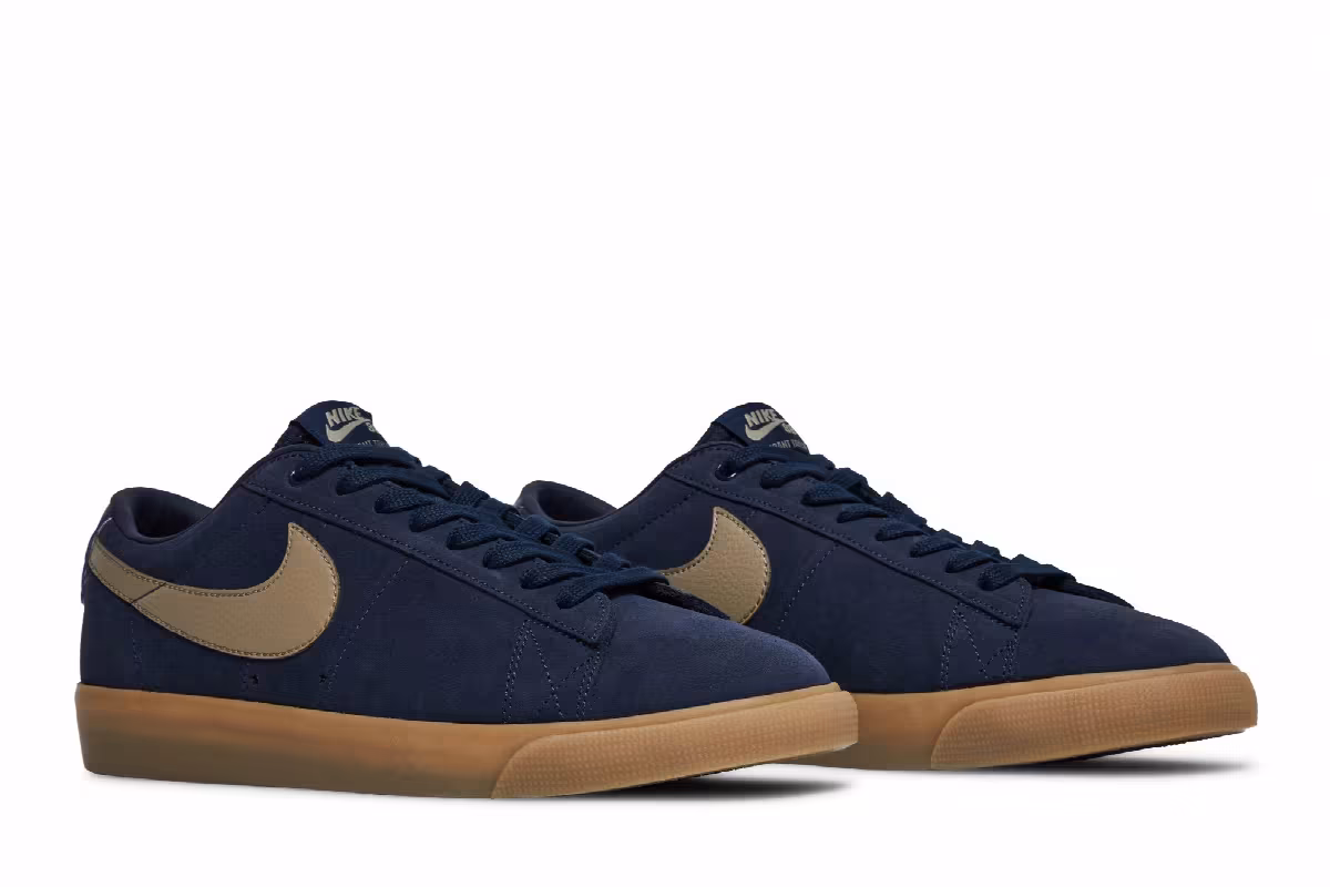 Nike Blazer Low SB Navy Gum, view 9