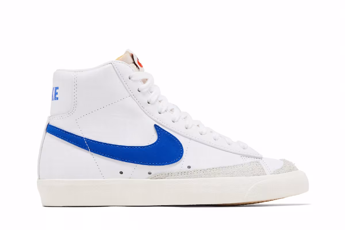 Nike Women's Blazer Mid White Racer Blue, view 2