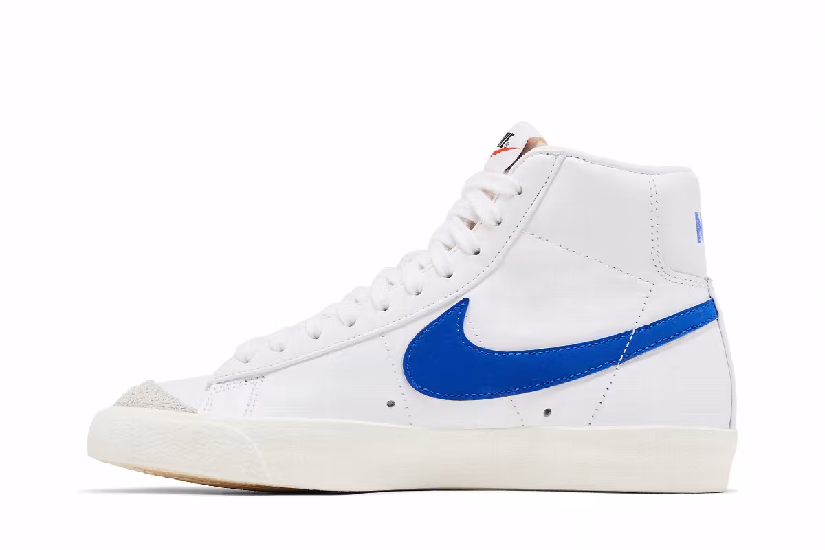 Nike Women's Blazer Mid White Racer Blue, view 4