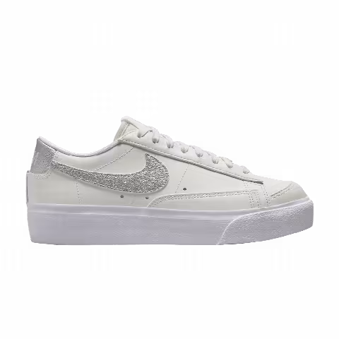Nike Wmns Blazer Low Platform 'White Metallic Silver'