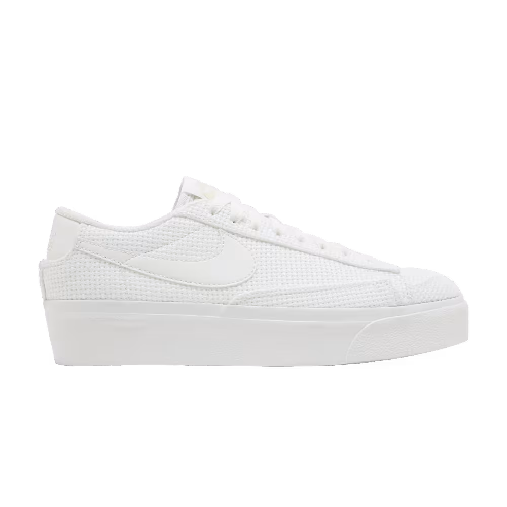 Nike Women's Blazer Low Platform Essential Summit White Woven