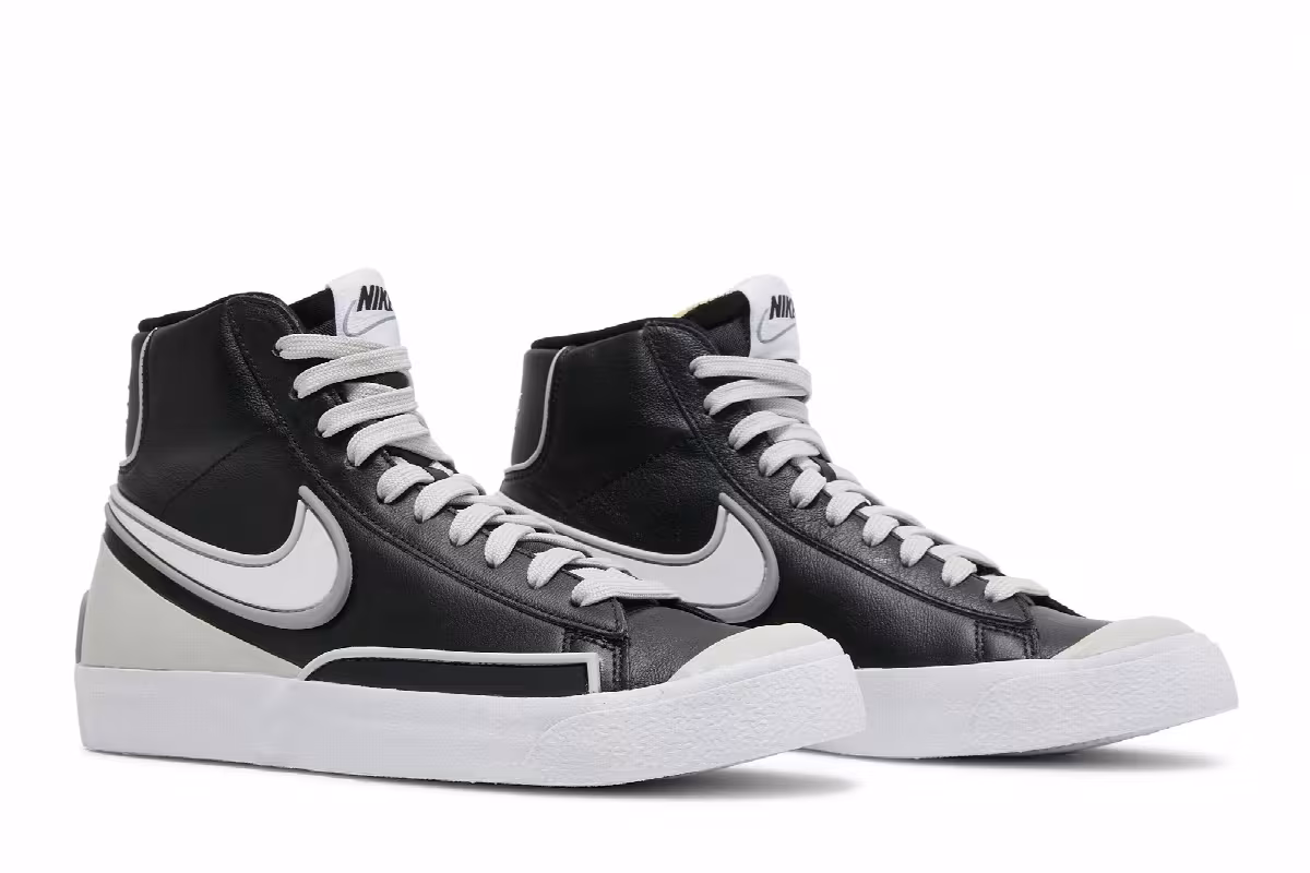 Nike Women's Blazer Mid Black White, view 9