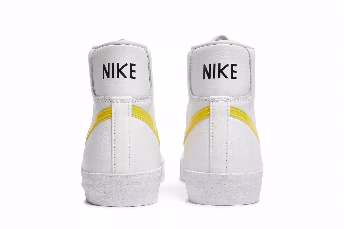 Nike Women's Blazer Mid White Opti Yellow, view 7
