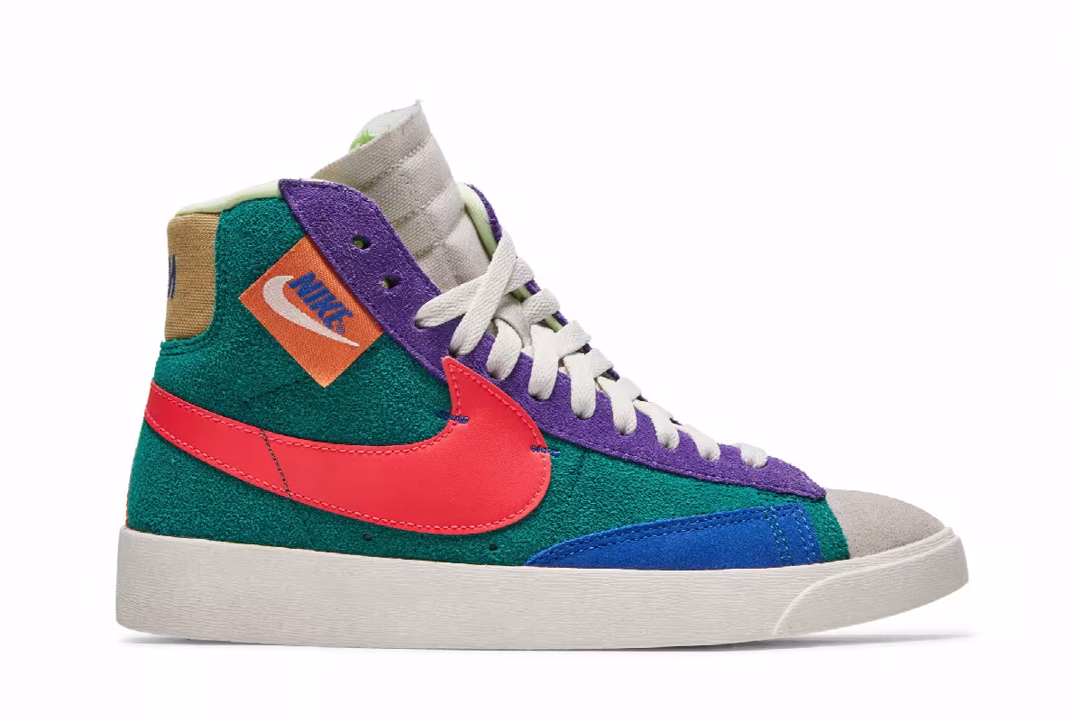 Nike Women's Blazer Mid Rebel Multi-Color, view 2