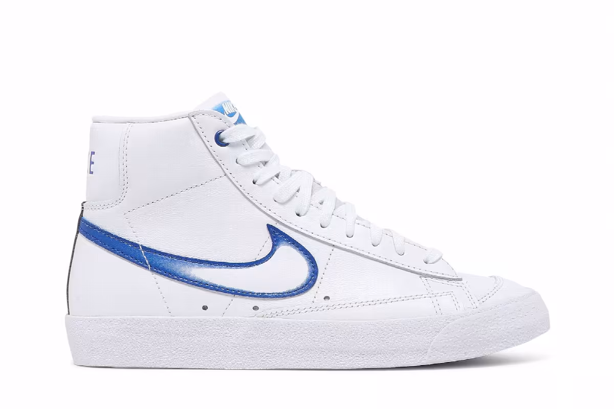 Nike Women's Blazer Mid Airbrush - Royal Gradient, view 2