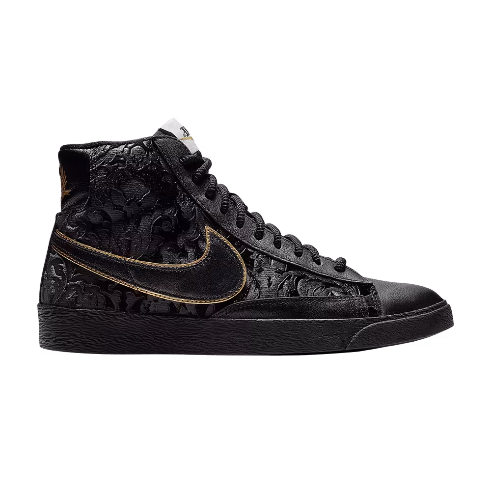 Nike Women's Blazer Mid Black Metallic Gold