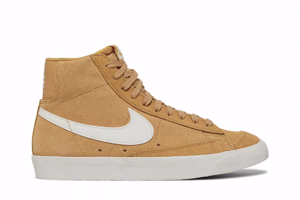 Nike Women's Blazer Mid Wheat Suede, view 2