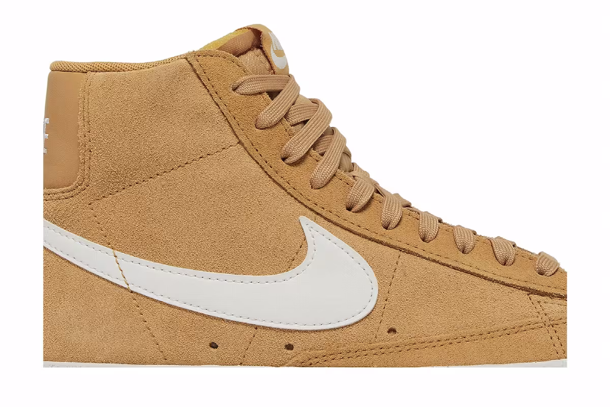 Nike Women's Blazer Mid Wheat Suede, view 3