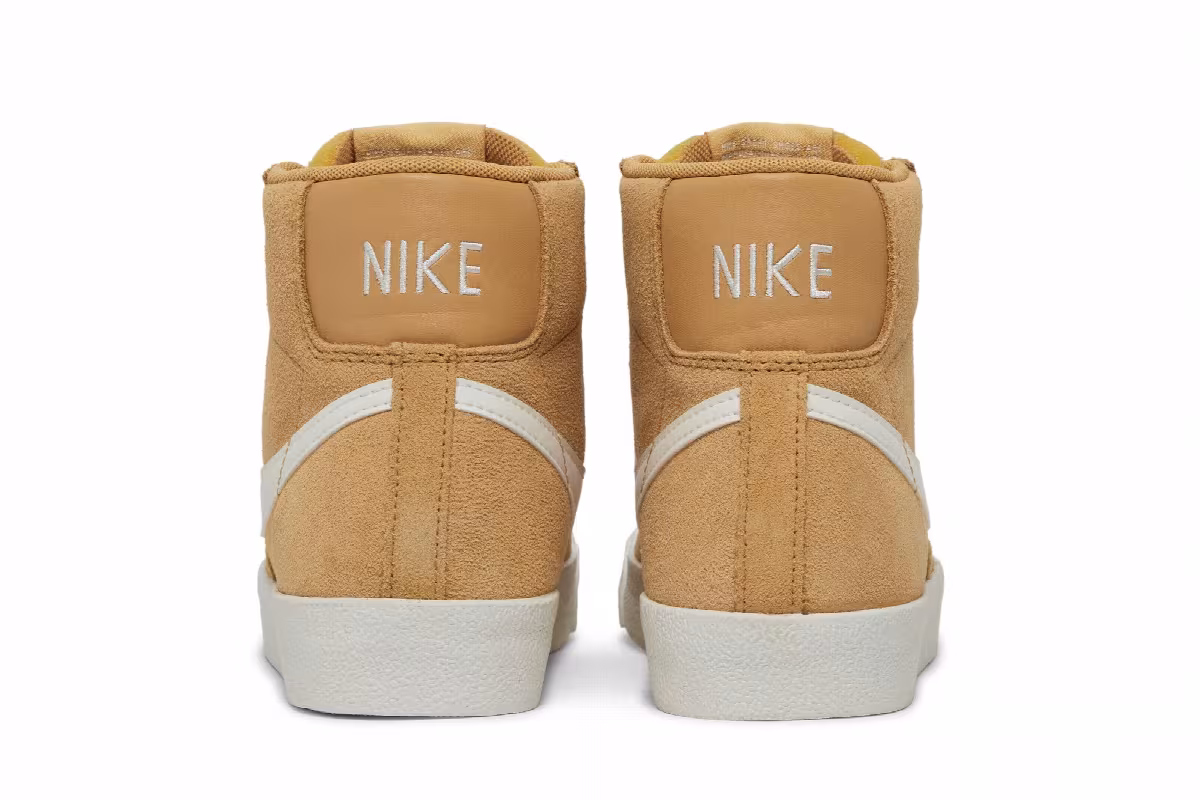 Nike Women's Blazer Mid Wheat Suede, view 7